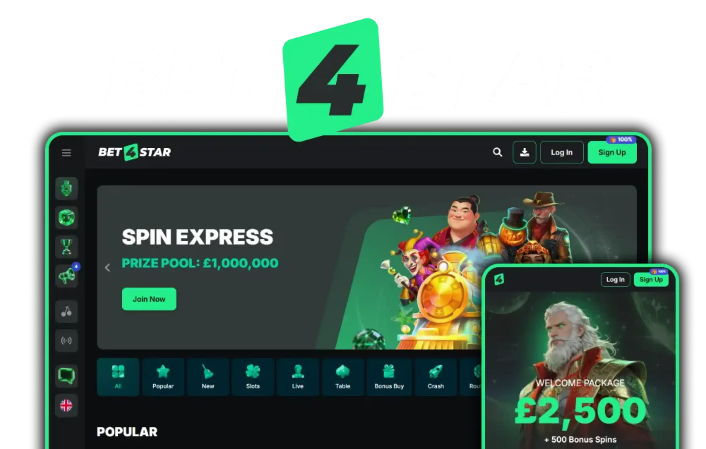 Bet4star Casino App-schermafbeelding